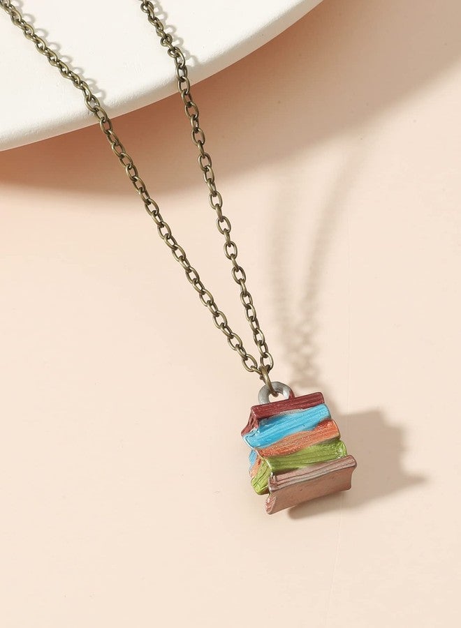 أقراط متدلية على شكل كتب عتيقة قابلة للتكديس، أقراط كتب عتيقة جميلة لأمناء المكتبات والمعلمين والطلاب الأنيقين، هدية مجوهرات مميزة ليوم المعلم (Ne+Er) - Image 5